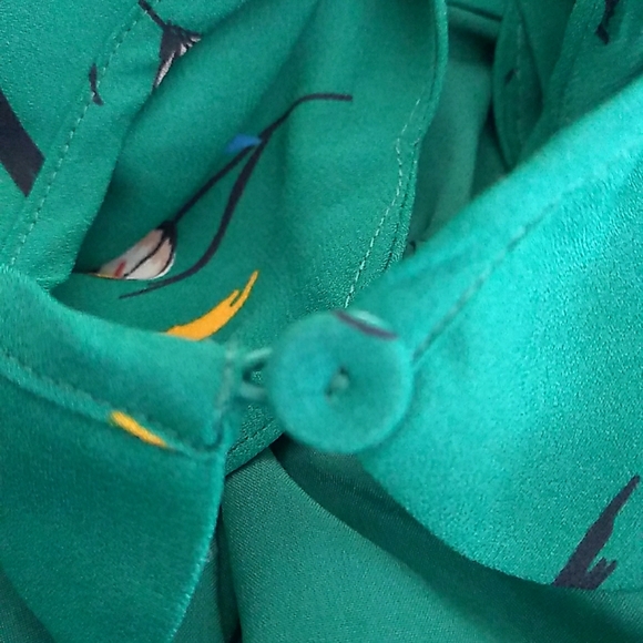 41 Hawthorn Green Floral Mini Dress Size Petite Large - Picture 7 of 8